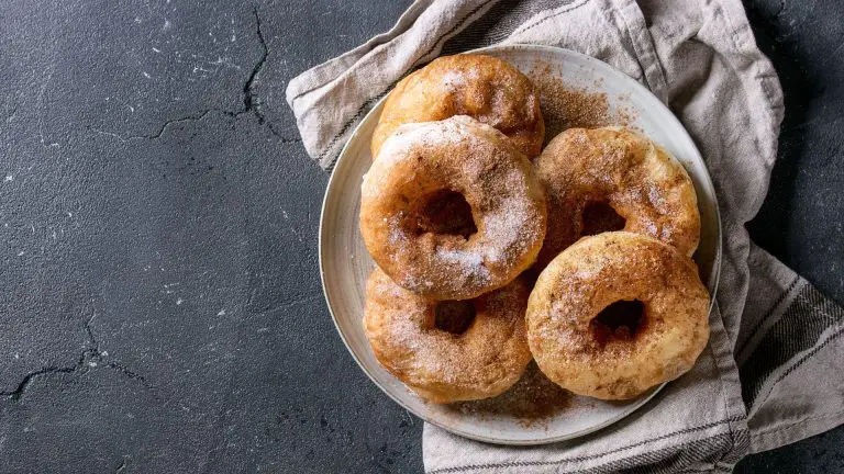 Home baked sourdough donuts