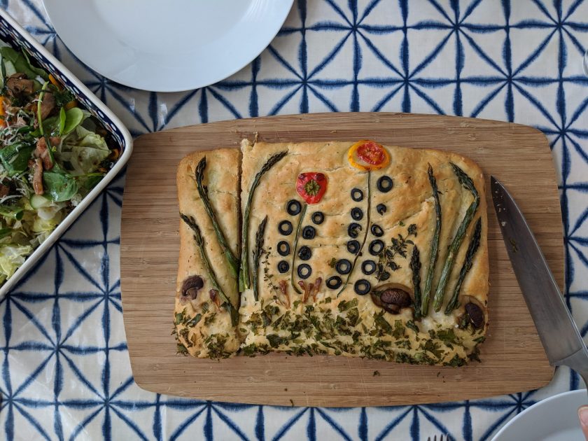 Sourdough focaccia bread recipe