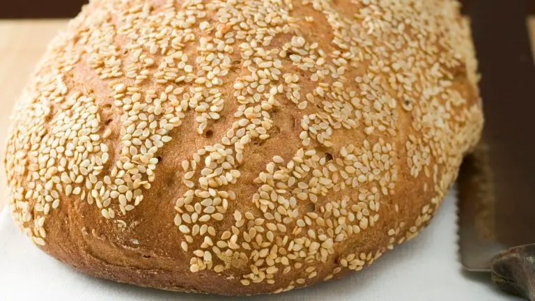 Easy sesame sourdough bread