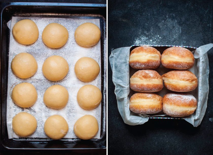 Sourdough Doughnuts With Strawberry And Apple Pie Cream 145 Sourdough doughnuts with strawberry and apple pie cream