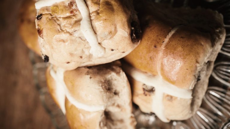 Scrumptious sourdough hot cross buns + beyond the plate cookbook feature