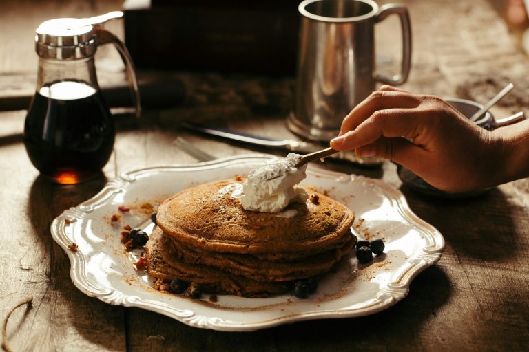 Sourdough pumpkin pancakes