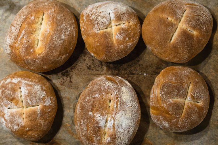 Mini sourdough loaves