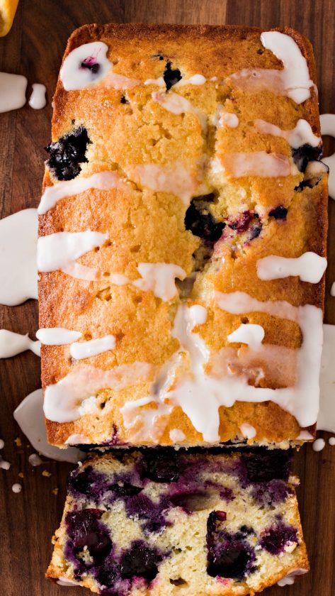 Lemon blueberry sourdough bread