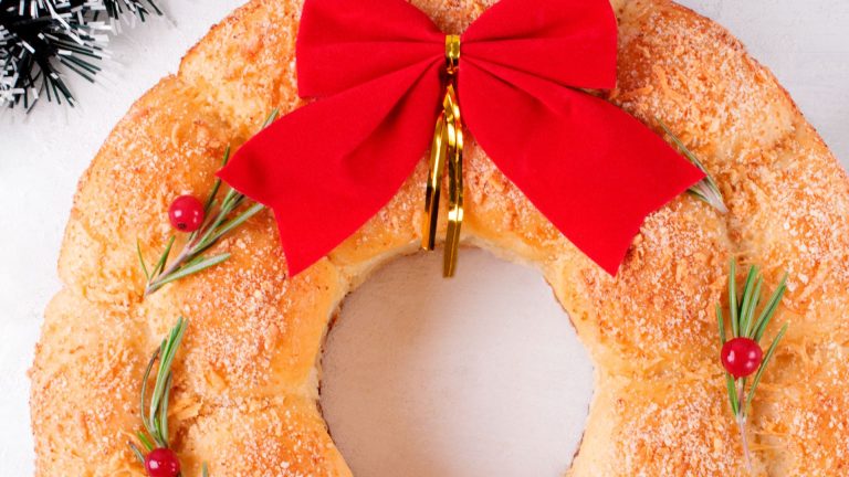 Christmas wreath bread: a festive sourdough showstopper for your holiday table