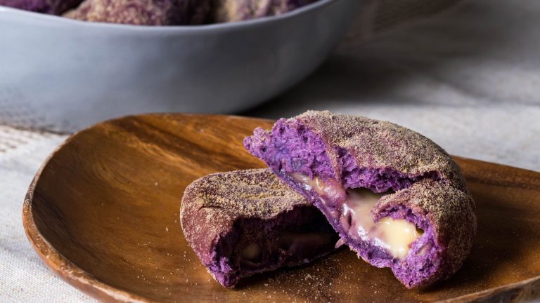 Ube bread recipe (how to make soft ube pandesal with cheese inside)
